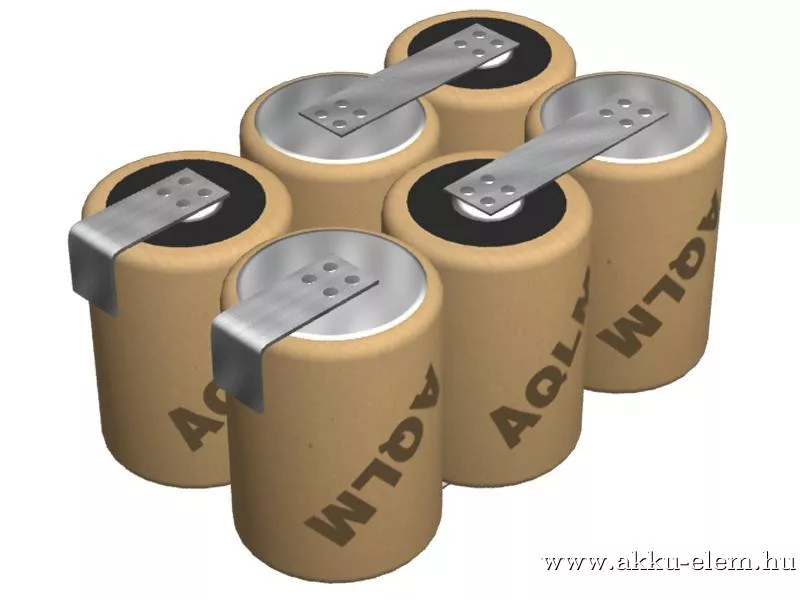 7.2V 2500mAh 6db ipari cella egyéni kialakításban