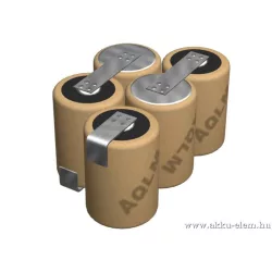   6V 1300mAh 5db ipari cella egyéni kialakításban. B verzió.