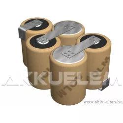   6V 1300mAh 5db ipari cella egyéni kialakításban. C verzió.