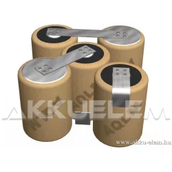   6V 1300mAh 5db ipari cella egyéni kialakításban. E verzió.