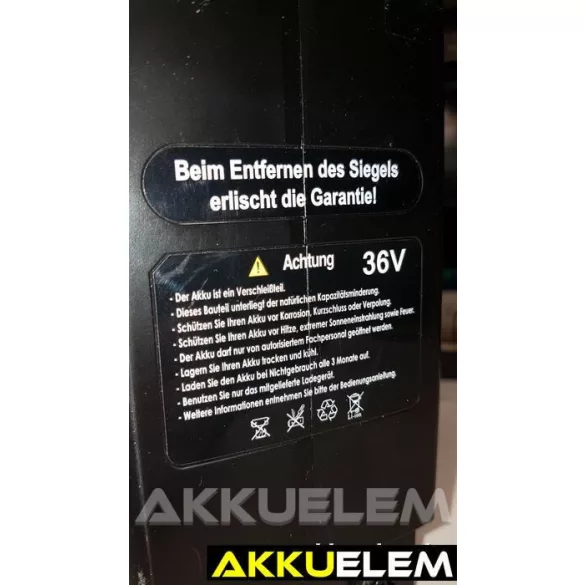 AKKUFELÚJÍTÁS Samsung kerékpár akkumulátor SDI-3610C, 36V 10Ah