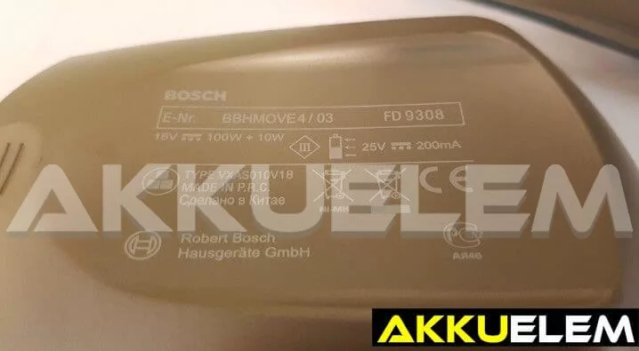 AKKUFELÚJÍTÁS Bosch FD9308 akkus porszíó 18V 2Ah