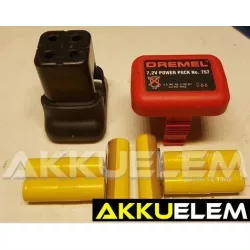 AKKUFELÚJÍTÁS Dremel Power pakk 757, 7.2V 2.4Ah