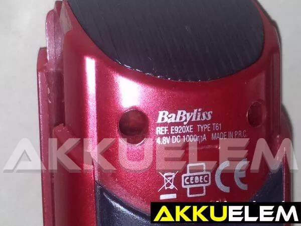 AKKUFELÚJÍTÁS BaByliss  E920XE T61