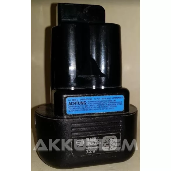 AKKUFELÚJÍTÁS B&D Univolt 7.2 KAT 98046-G
