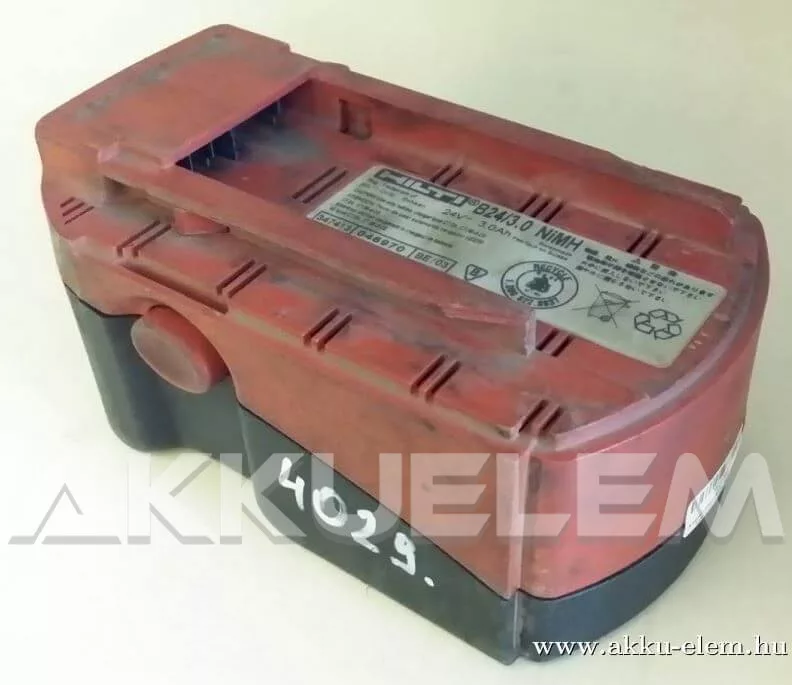 AKKUFELÚJÍTÁS HILTI B24/3 24V 3Ah
