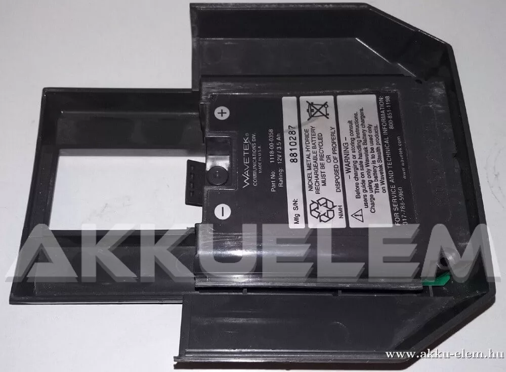 AKKUFELÚJÍTÁS Wavetek 1118-00-0358 SDA 5000 12V / 3,5Ah akkumulátor