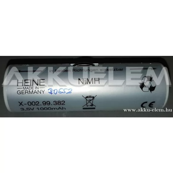 AKKUFELÚJÍTÁS HEINE X-002.99.382 3.5V 1000mAh Ni-Mh