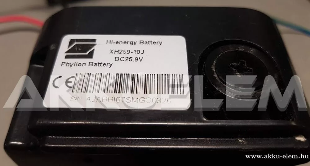 AKKUFELÚJÍTÁS XH259-10J 24V (25.2V) 10.4Ah
