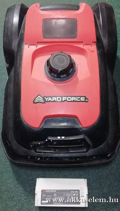 AKKUFELÚJÍTÁS YARD FORCE 25.2V 2Ah ROBOT FŰNYÍRÓ (3Ah a felújítást követően)