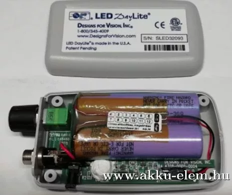 AKKUFELÚJÍTÁS LED DAY LIGHT, 7.2V, 2600mAh Orvosi fejlámpa akku