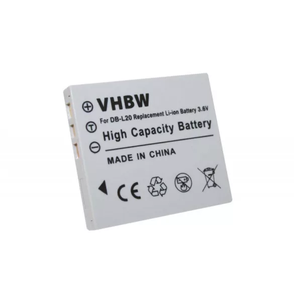 Sanyo DB-L20 utángyártott akkumulátor - VHBW