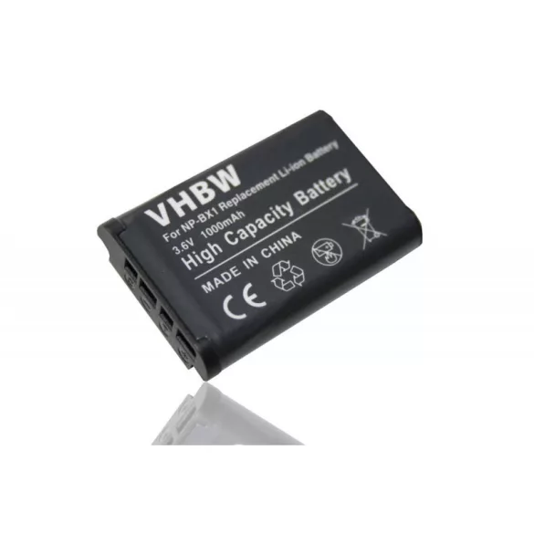 Sony NP-BX1 1000mAh utángyártott akkumulátor - VHBW