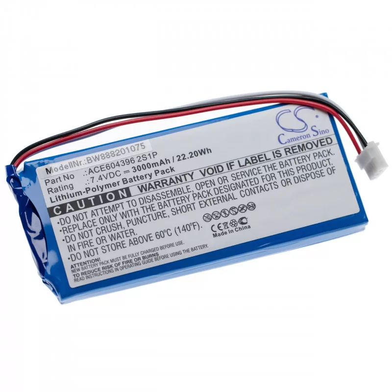 Aaronia Spectran HF-Rev.3, ACE604396 2S1P, 3000mAh utángyártott akkumulátor Aaronia Spectran HF-Rev.3, ACE604396 2S1P, 3000mAh utángyártott akkumulátor