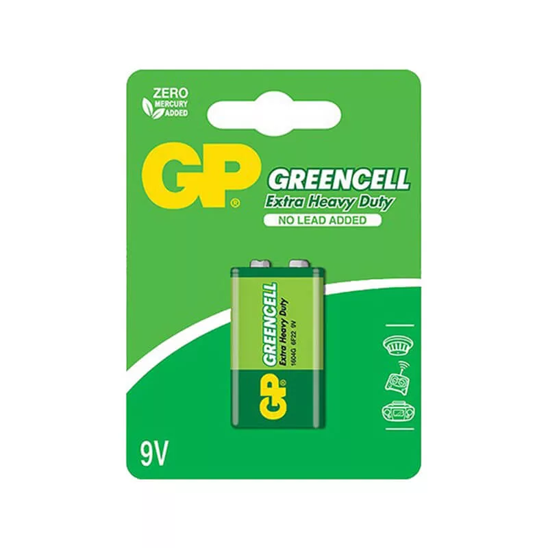 GP Greencell 9V elem 1604G féltartós (ár/bliszter) GP Greencell 9V elem 1604G féltartós (ár/bliszter)