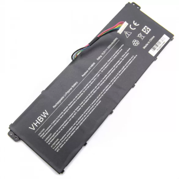 Acer Aspire ES15 R3 R5 3200mAh utángyártott akkumulátor - VHBW