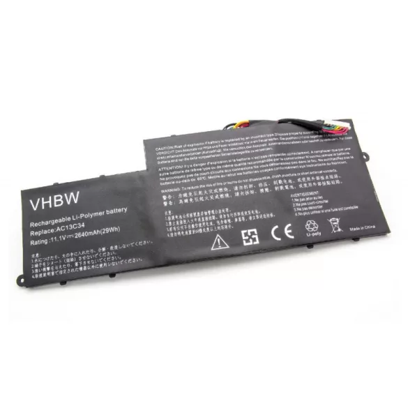 Acer Aspire V5-122P 2640mAh utángyártott akkumulátor - VHBW