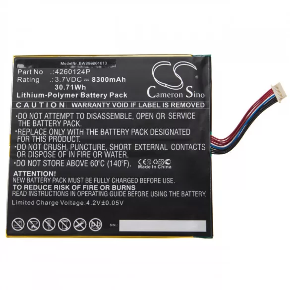 Acer One 10 S1002 4260124P 8300mAh utángyártott akkumulátor - VHBW