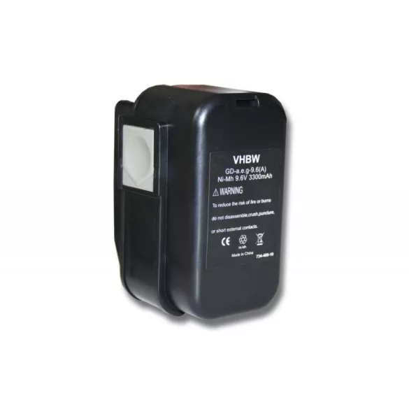 AEG 2000 9.6V NI-MH 3300mAh utángyártott akkumulátor - VHBW