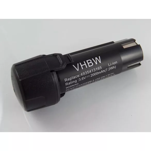AEG 4935413165 3.6V Li-ion 2000mAh utángyártott akkumulátor - VHBW