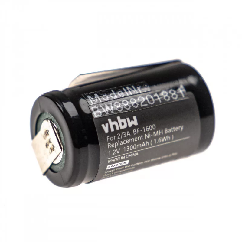 Akku2 PinsPanasonic ER398, ER201, Ni-MH, 1.2V, 1300mAh utángyártott akkumulátor