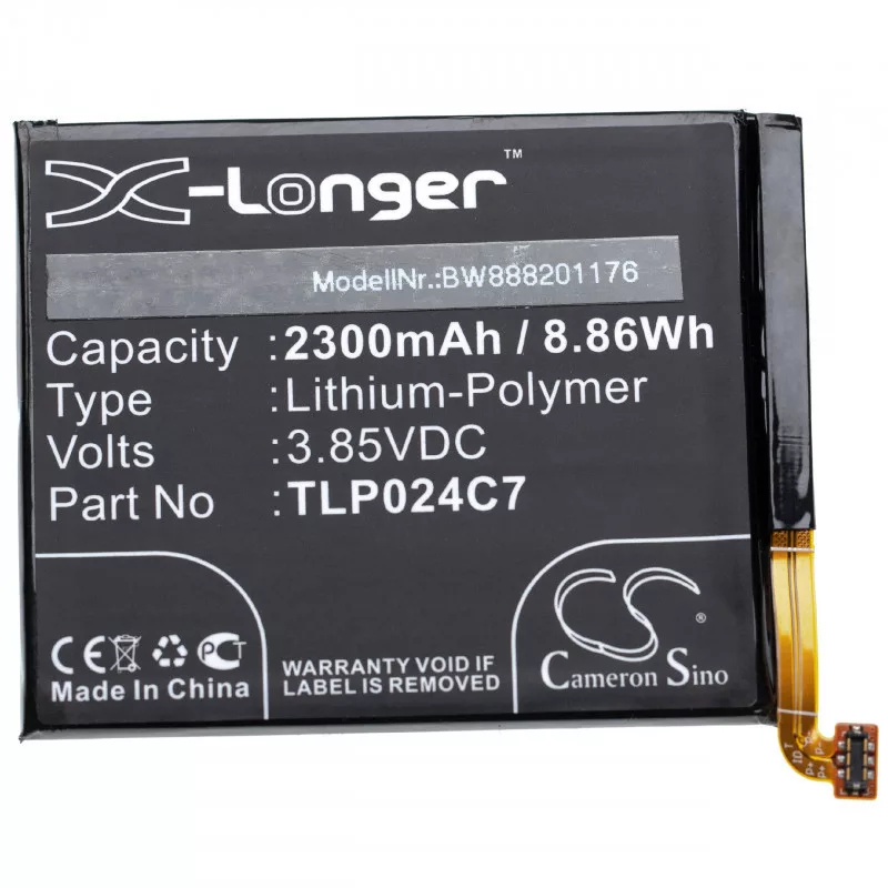 Alcatel 1X, 5059J, TLP024C7, 2300mAh utángyártott akkumulátor Alcatel 1X, 5059J, TLP024C7, 2300mAh utángyártott akkumulátor