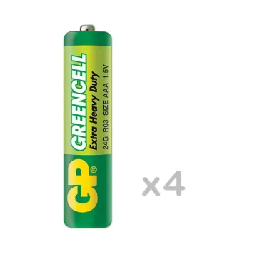   GP R03 AAA Greencell 24G féltartós elem 4db/csomag (ár/csomag)