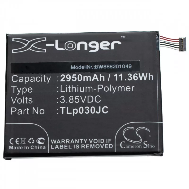 Alcatel TIM XL 2018, TLp030JC 2950mAh utángyártott akkumulátor Alcatel TIM XL 2018, TLp030JC 2950mAh utángyártott akkumulátor