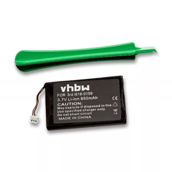 Apple iPod 3.Generation 850mAh utángyártott akkumulátor - VHBW