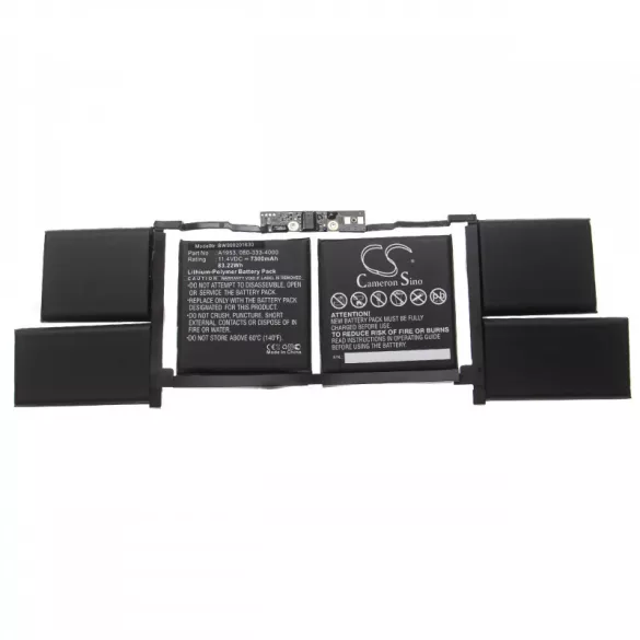 Apple MacBook Pro Core i7 2.2G 15colos Touch A1953 7300mAh utángyártott akkumulátor - VHBW