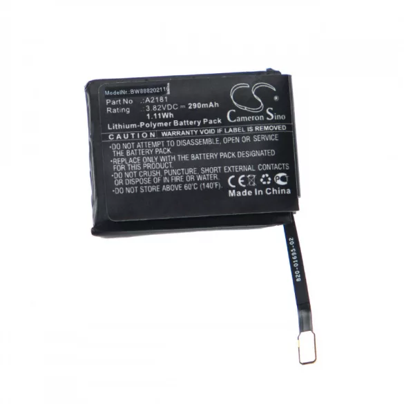 Apple Watch Series 5 44mm A2181 290mAh utángyártott okosóra akkumulátor - VHBW