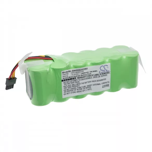 Ariete 2718 2000mAh utángyártott porszívó akkumulátor - VHBW