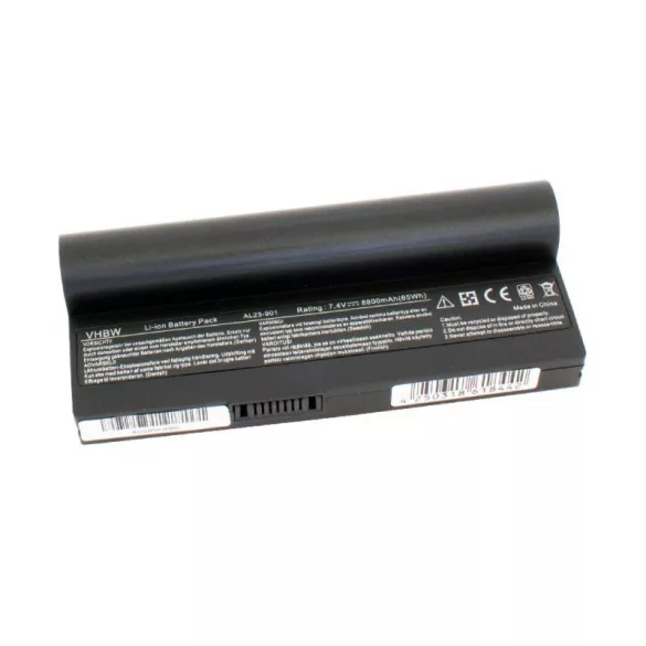ASUS EEE PC 901 / 1000 fekete 8800mAh utángyártott akkumulátor - VHBW