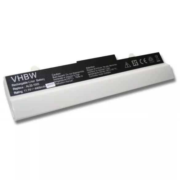 ASUS EEE-PC 1005 1005HA fehér 4400mAh utángyártott akkumulátor - VHBW