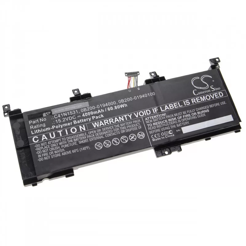 Asus GL502VS-GZ422T C41N1531 4000mAh utángyártott akkumulátor Asus GL502VS-GZ422T C41N1531 4000mAh utángyártott akkumulátor