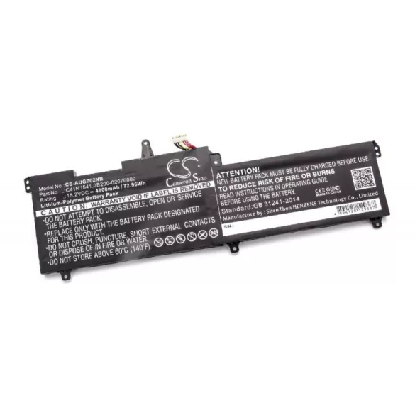 ASUS GL702 4800mAh utángyártott akkumulátor - VHBW