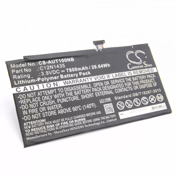 ASUS Transformer Book T100HA  7800mAh utángyártott akkumulátor - VHBW