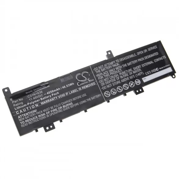 Asus VivoBook Pro 15 C31N1636 4050mAh utángyártott akkumulátor - VHBW