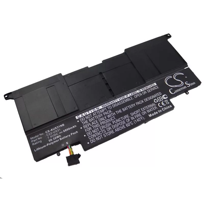 ASUS Zenbook UX31 UX31A UX31E 6800mAh utángyártott akkumulátor