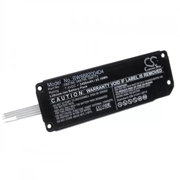 Bose Soundlink Mini 2 088789 3400mAh utángyártott akkumulátor - VHBW