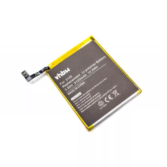 BQ Aquaris M5 3120mAh utángyártott akkumulátor - VHBW