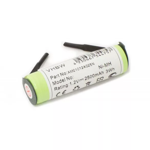 Braun 1008 2500mAh utángyártott akkumulátor - VHBW