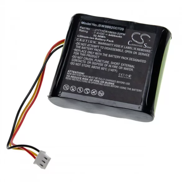 Braven 850 J177/ICR18650-22PM 4400mAh utángyártott akkumulátor - VHBW