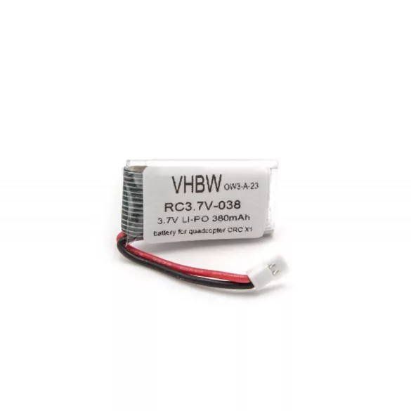Carrera CRC X1 Li-ion 3.7V 380mAh utángyártott akkumulátor - VHBW
