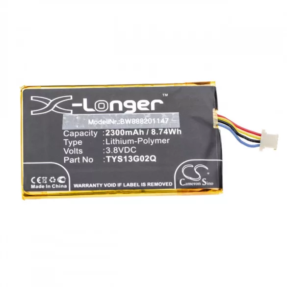 CAT B35, TYS13G02Q 2300mAh utángyártott akkumulátor - VHBW