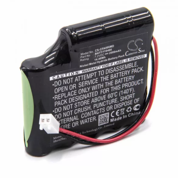 Cefar Myo REH AB4 7.2V, NI-MH, 2000mAh utángyártott akkumulátor - VHBW