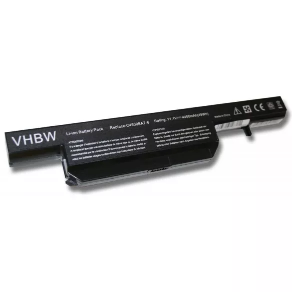 Clevo C4500 4400mAh utángyártott akkumulátor - VHBW