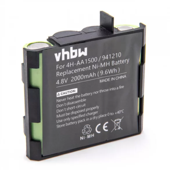 Compex Energy, Edge, Fit 4.8V, NI-MH, 2000mAh utángyártott akkumulátor - VHBW