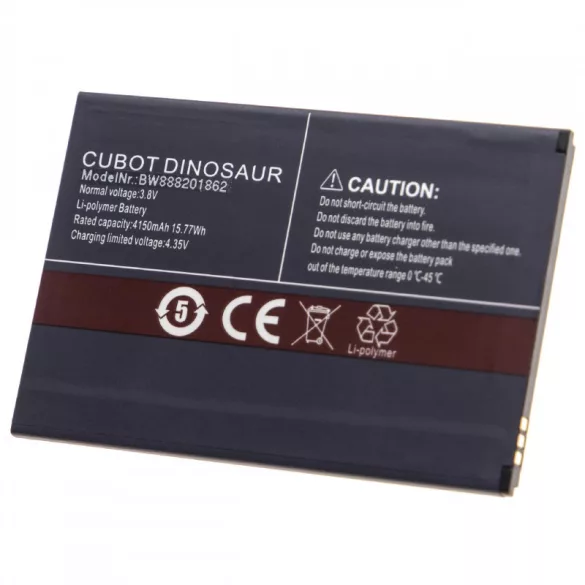 Cubot Dinosaur, 4150mAh utángyártott akkumulátor - VHBW