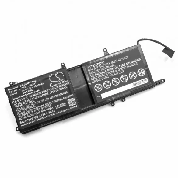 Dell Alienware 15 R3 17 R4 ALC17C-D1748 8300mAh utángyártott akkumulátor - VHBW